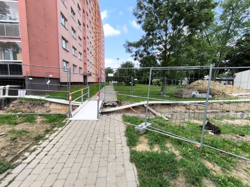 Ochrana výkopu a bezpečné přechody – výměna potrubí
