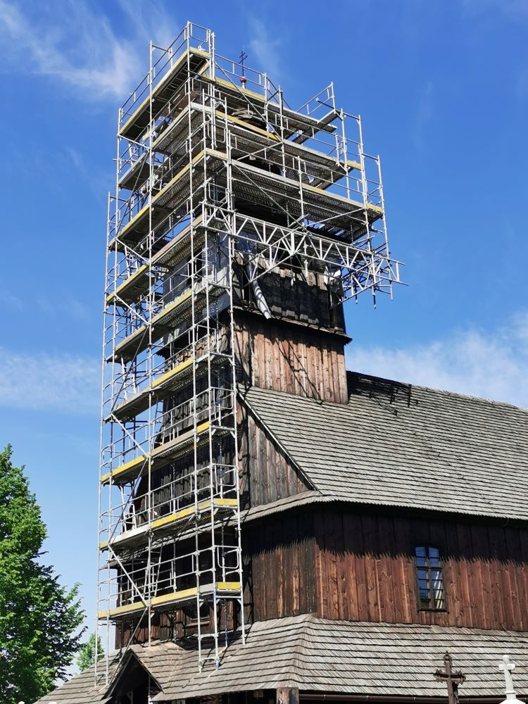 Oprava střechy a věže kostela Všech svatých, Sedliště